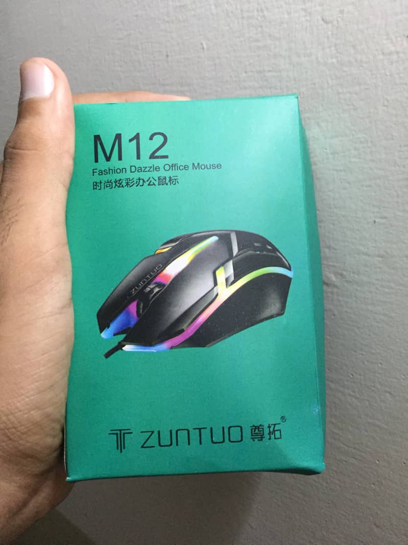 Gaming RGB mouse with mouse pad. bilkul new hn dono chize 100%tested 9