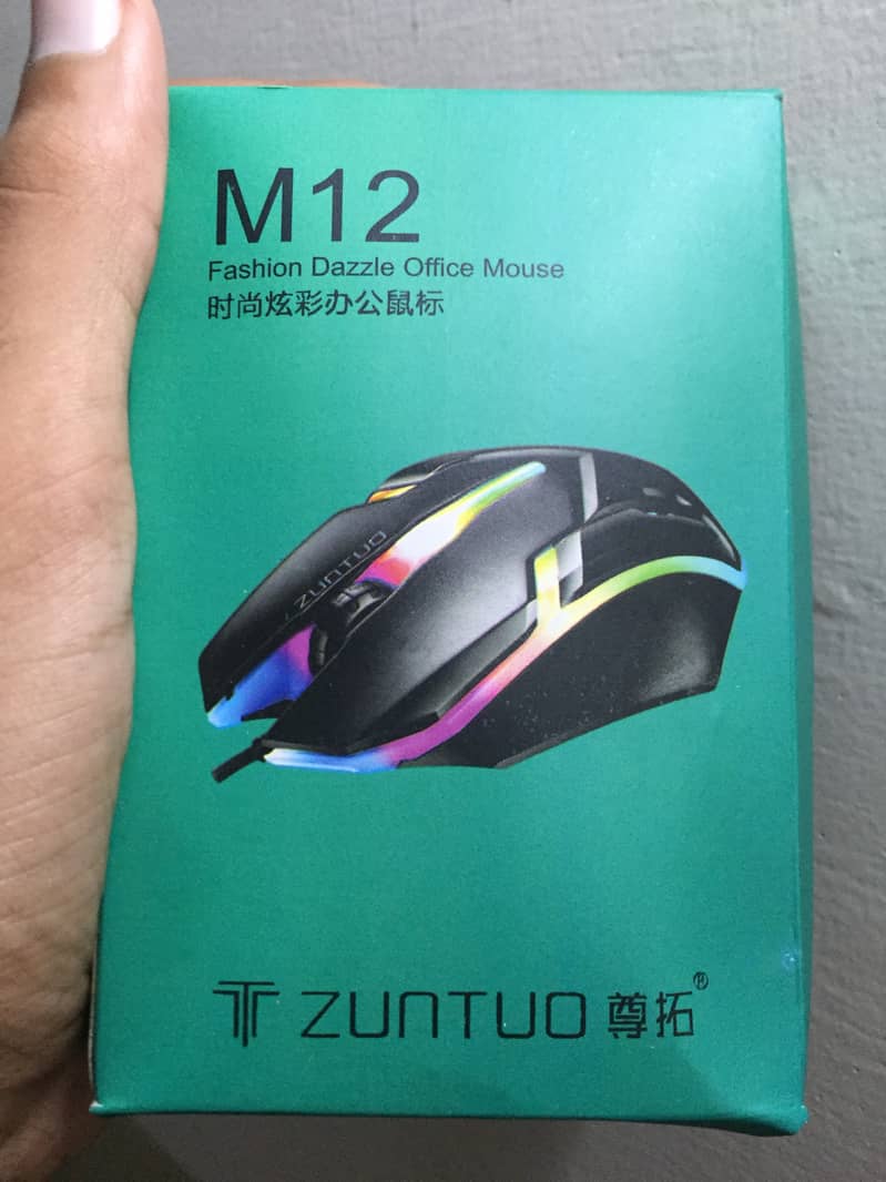 Gaming RGB mouse with mouse pad. bilkul new hn dono chize 100%tested 10