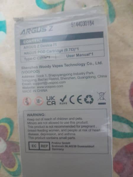 Argus Z vape 900mah 4