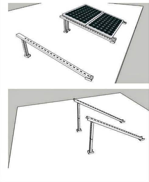 Solar Structure Ajustable L2 L3 L4
(14Swg)2mm galvanized
in wholesale 5