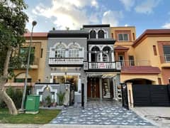 Facing Park Luxurious Designer 5 Marla Spanish Brand New House For Sale In Bahria Town Lahore 0