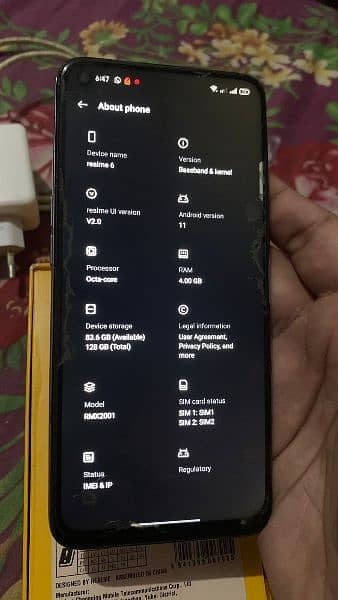 Realme 6 With Box And Charger 4