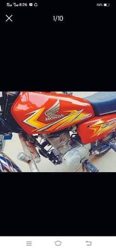 Honda CG125 2021 All Punjab Number Lush Condition 10/10