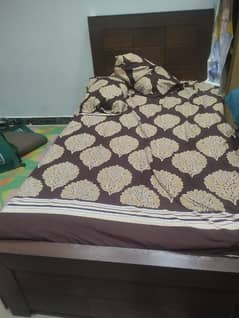 wooden single bed 0