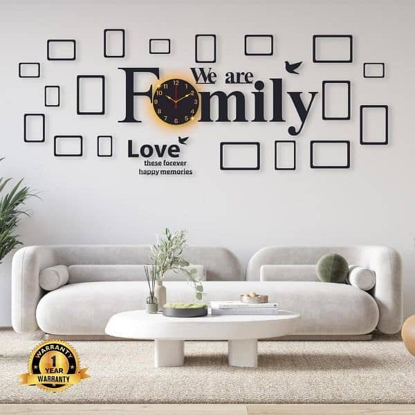 Family love decoration wall clock 1