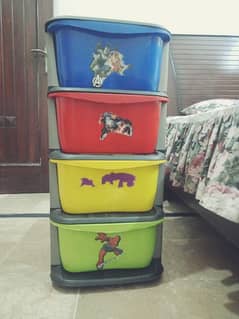 Kids toy storage cabinet