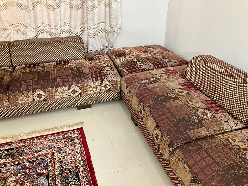 5 Seater L Shape Sofa Set 3