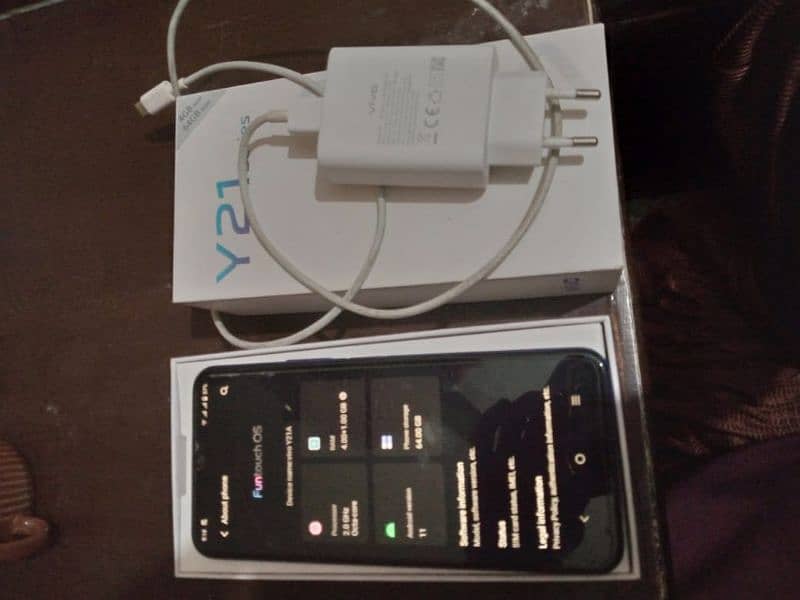 vivo y21 rim 4+64 daba charger original h belkal okay h 0