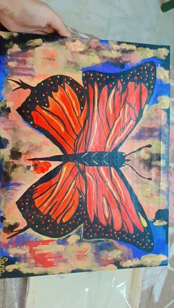 butterfly canvas painting 2