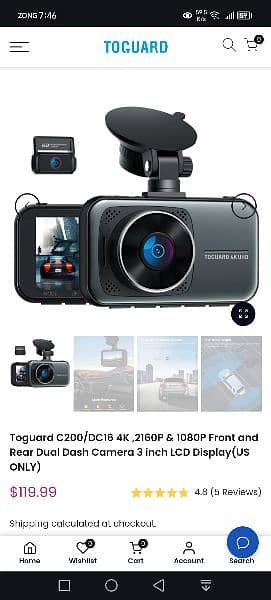 Toguard DashCam 5