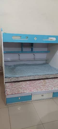 Kids Bunk triple bed with Stairs Italian