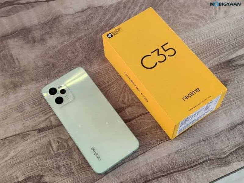 REALME C35 4GB 128GB 10/10 cond Complete saman 1