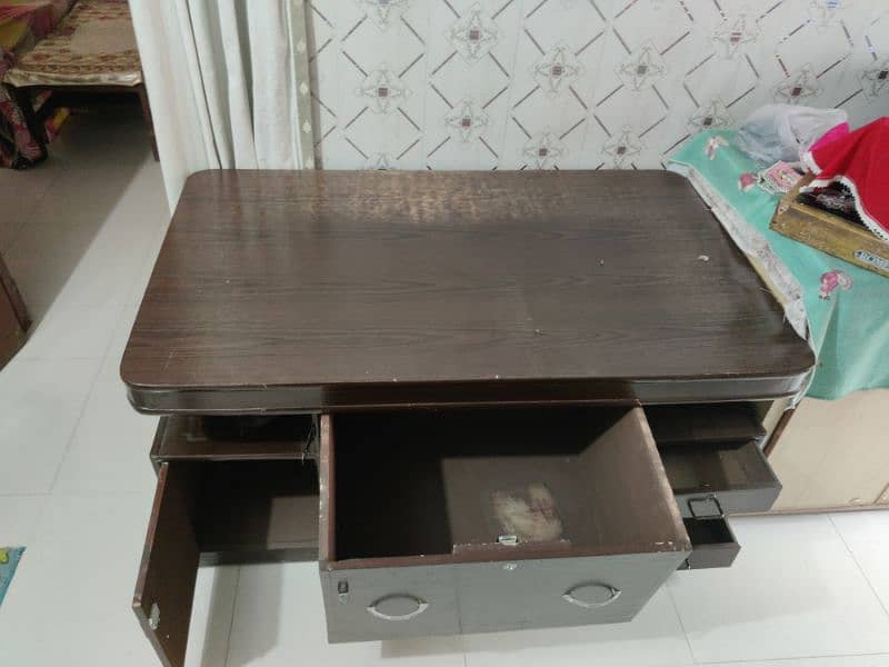 Wooden Heavy Table with chiars 2