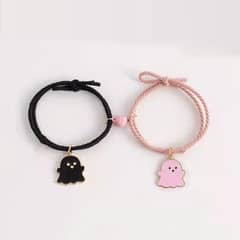 cute couple bracelet with magnetic heart