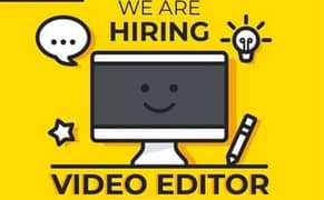 full time video editor required 0