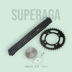 Superaga_Chain and sprocket kit 70CC Motorcycle