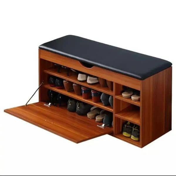 modern style shoes rack with seat  ,shoes storage ,shoes cabinet 1