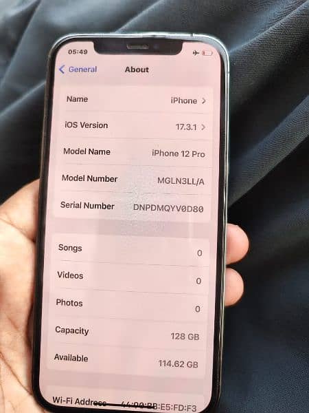 iPhone 12 pro JV 2 month SIM working 10/10.84 health waterproof ok 5