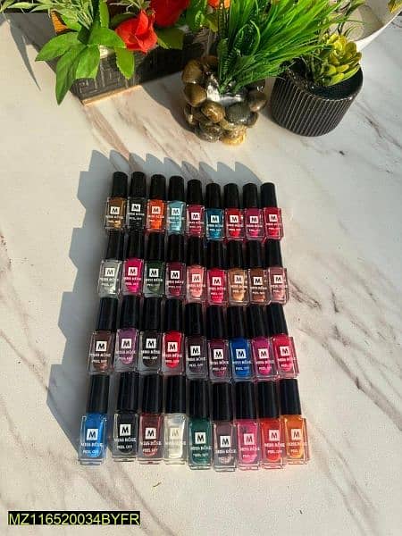 6PC Peel Off Nail Polish 2