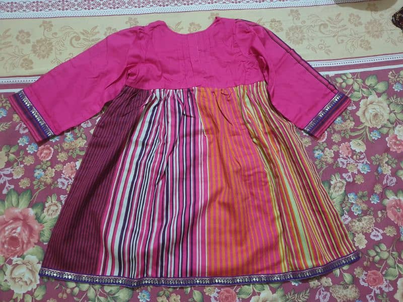 2Pcs Stitch Suit Frock and trouser 1