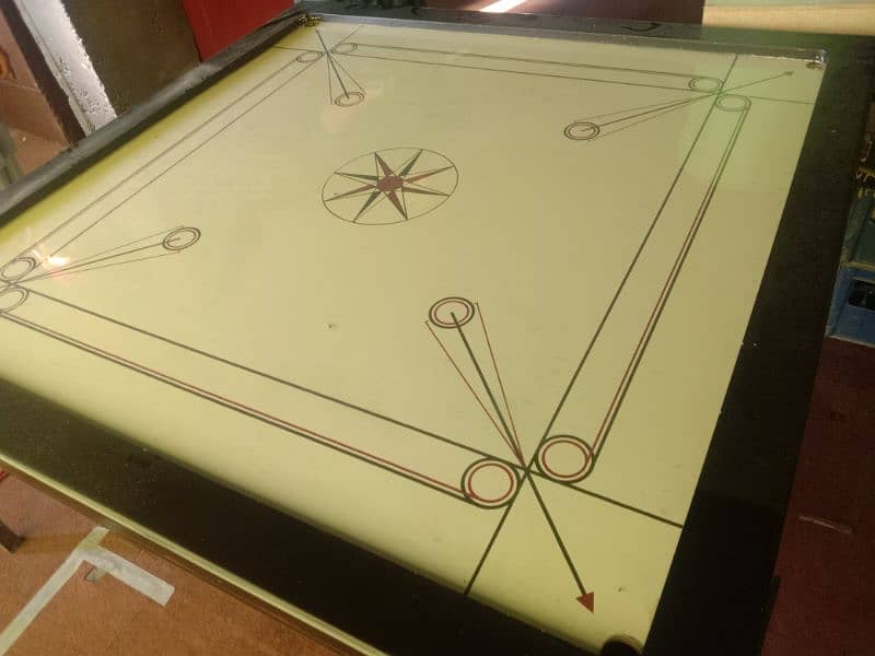 5x5 Carrom Board excellent condition ll Glass Carrom Board urgent sale 4