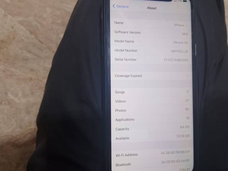 iPhone XR jv 64 %89 bettry health 10/10 hy L L /A model original 2