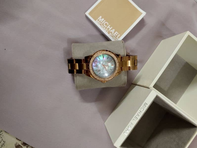 Original Michael kors rose golden women watch 2