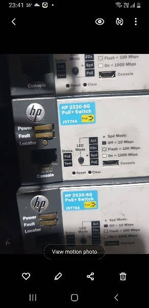 hp 2530-8G 8 port giga poe + switch 1