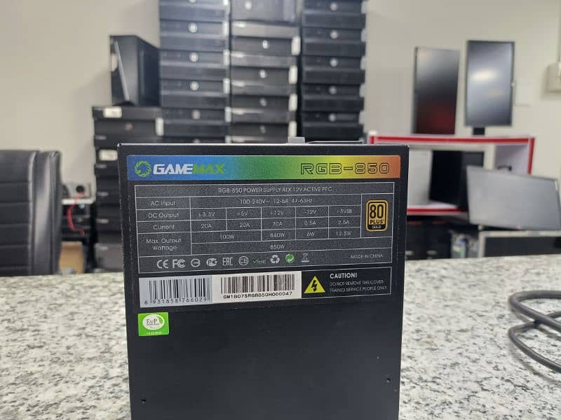 Gamemax 850w RGB 80+ Gold Fully Modular 1