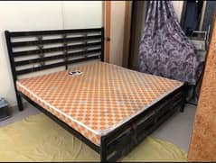 Iron king size bed for sale