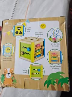 ELC mini wooden activity cube