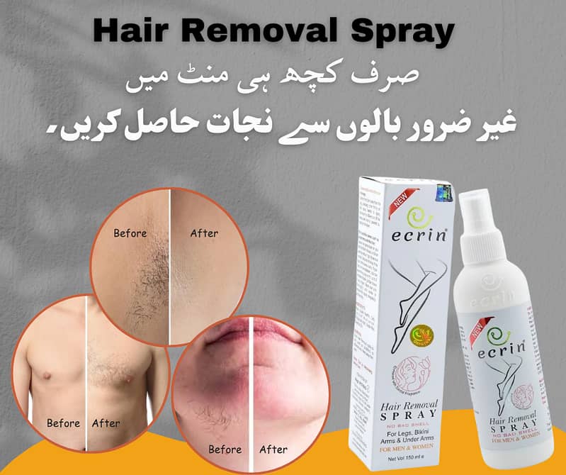 Ecrin Hair Removal Spray For Men and Women | 100% Original 0