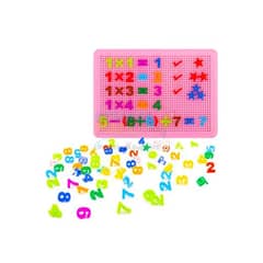 kids learning set counting numbers and mathematical sign 0