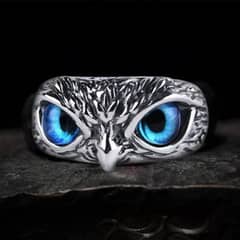 Gray owl Beautiful Ring 0