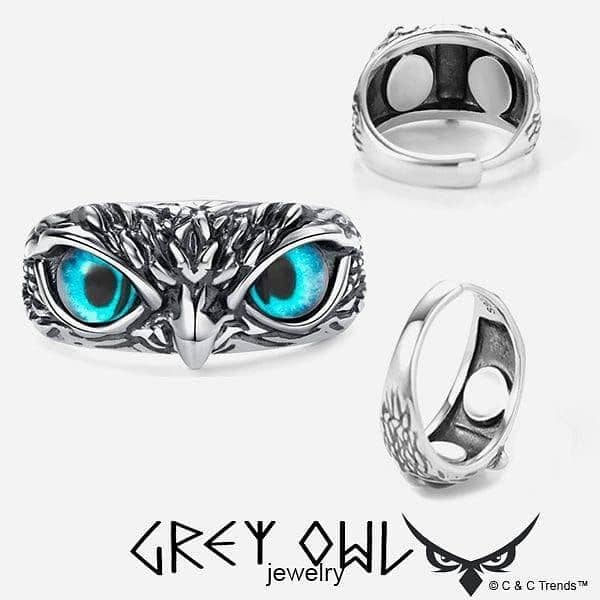 Gray owl Beautiful Ring 1