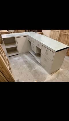 L shape used counter tabel