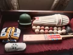 Hard ball kit with English willow bat