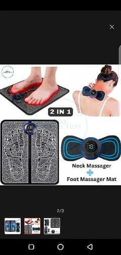 EMS foot massager & Mini massager (pack of 2)