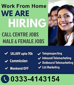 Call Center - Work From Home