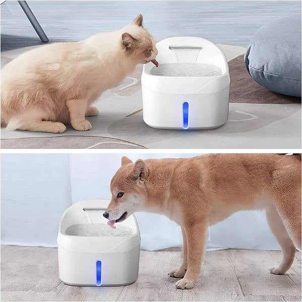 Lewondr Cat & dog Water Fountain, 84oz/2.5L Pet Water Dispenser 9