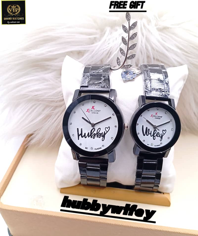 BRAND NEW !! TREND COUPLE WATCHES WITH FREE GIFT BOX 0