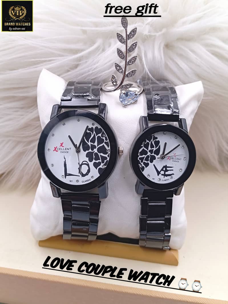 BRAND NEW !! TREND COUPLE WATCHES WITH FREE GIFT BOX 1