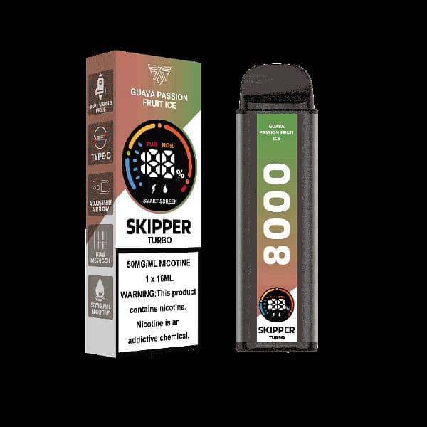 SKIPPER TURBO 50mg disposable vape/pod 0