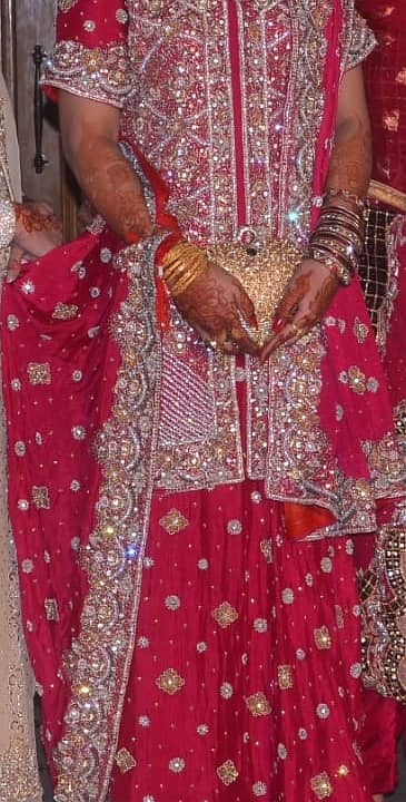 bridal lanhga . . . colore showking pink . . contact no 03134784133 0