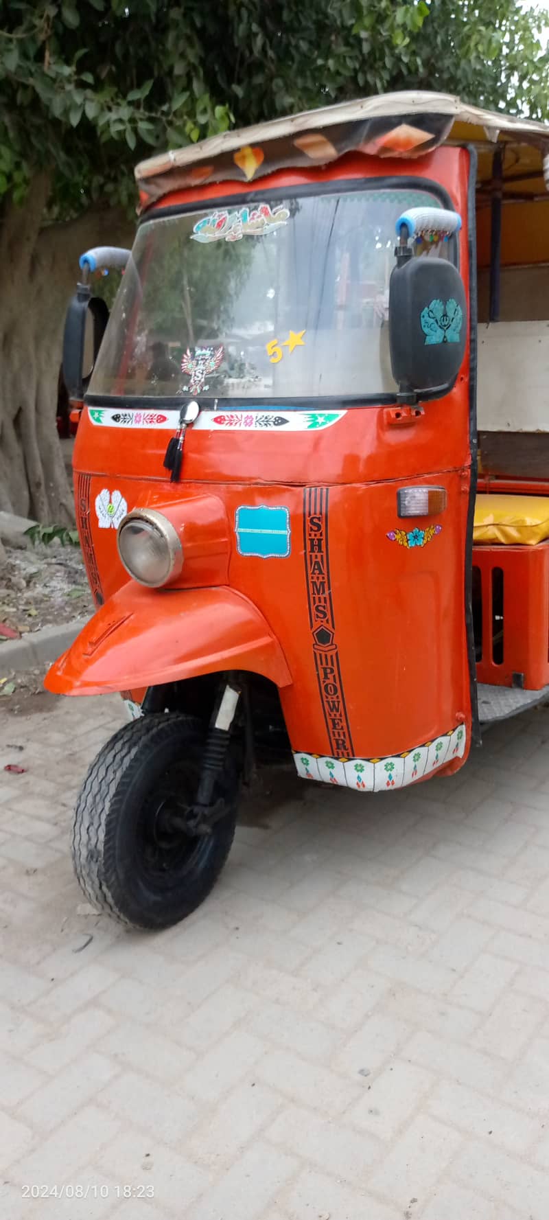 Shams-Power-2016,6-Seater,Disc-Brake,PetRoL Rickshaw,Engine FuLL ok 5