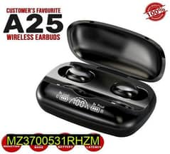 A25 wireless earbuds balck