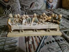 Vintage The Last supper jesus sculpture