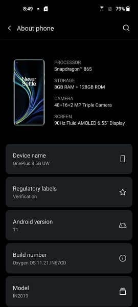 oneplus 8 non PTA  5g mobile 1