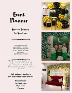 Event Planner Birthday, Anniversary, All types of Decorations