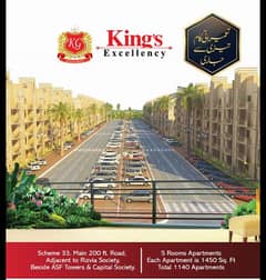 King's Excellency - Apartment for Sale - Scheme 33 karachi